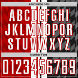 Custom Black White-Red Jamaica Stripes Sublimation Soccer Uniform Jersey
