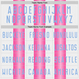 Custom White Light Blue-Pink Gradient Vertical Stripe Argentina Style Sublimation Soccer Uniform Jersey
