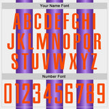 Custom White Orange-Purple Gradient Vertical Stripe Argentina Style Sublimation Soccer Uniform Jersey