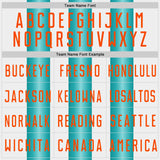 Custom White Orange-Teal Gradient Vertical Stripe Argentina Style Sublimation Soccer Uniform Jersey