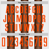 Custom White Orange-Brown Gradient Vertical Stripe Argentina Style Sublimation Soccer Uniform Jersey