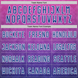 Custom Royal Pink-White Gradient Diamond Grid Colombia Sublimation Soccer Uniform Jersey