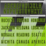 Custom Black Gray-Neon Green Geometric Diagonal Block Halftone Grid Sublimation Soccer Uniform Jersey