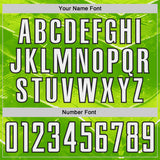 Custom Neon Green White-Black Flowing Wave Australia Style Sublimation Soccer Uniform Jersey