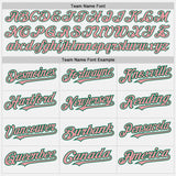 Custom White Kelly Green Pinstripe Medium Pink Two-Button Unisex Softball Jersey
