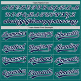 Custom Teal Navy-Red Two-Button Unisex Softball Jersey