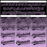 Custom Black Light Purple 3D Gradient Square Shape Two-Button Unisex Softball Jersey