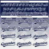 Custom Navy White 3D Gradient Square Shape Two-Button Unisex Softball Jersey