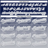Custom Navy Gray-White 3D Gradient Square Shape Two-Button Unisex Softball Jersey