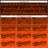 Custom Brown Orange 3D Gradient Square Shape Two-Button Unisex Softball Jersey