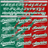 Custom Graffiti Pattern White Red-Kelly Green 3D Scratch Two-Button Unisex Softball Jersey