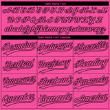 Custom Pink Black Ethnic Aztec Mexican Heritage Two-Button Unisex Softball Jersey