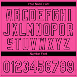 Custom Pink Black Ethnic Aztec Mexican Heritage Two-Button Unisex Softball Jersey