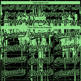 Custom Black Pea Green Dripping Splatter Paint Two-Button Unisex Softball Jersey