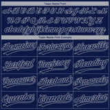 Custom Navy Gray Dallas City Edition Gradient Two-Button Unisex Softball Jersey