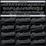 Custom Black Silver Las Vegas City Edition Gradient Two-Button Unisex Softball Jersey