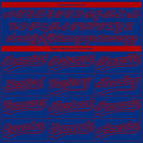 Custom Royal Red Chicago City Edition Gradient Two-Button Unisex Softball Jersey