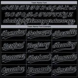 Custom Black Gray Chicago City Edition Gradient Two-Button Unisex Softball Jersey