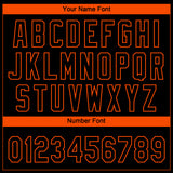 Custom Black Orange Baltimore City Edition Gradient Two-Button Unisex Softball Jersey