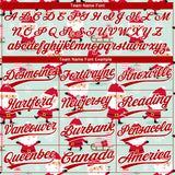 Custom Green Red-White Christmas Santa Claus 3D Pattern Design Two-Button Unisex Softball Jersey