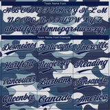 Custom Camo Navy-Gray Salute To Service Two-Button Unisex Softball Jersey