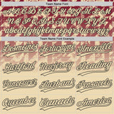 Custom Cream Crimson-Black Gradient Geometric Grid Sleeve Stripes Two-Button Unisex Softball Jersey