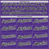 Custom Purple White-Black Pinstripe Authentic Split Fashion Baseball Jersey
