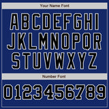 Custom Royal White-Black Pinstripe Authentic Split Fashion Baseball Jersey
