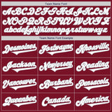 Custom Crimson Black-Gray Authentic Split Fashion Baseball Jersey