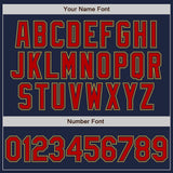 Custom Navy Red Old Gold-White Split Ripped Pattern Baseball Pullover Sweatshirt Hoodie