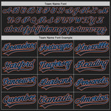 Custom White Black Powder Blue-Orange Split Ripped Pattern Baseball Pullover Sweatshirt Hoodie