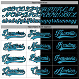 Custom Black Panther Blue-White Split Fashion Hockey Lace Neck Jersey