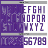 Custom Purple Gray-White Split Fashion Hockey Lace Neck Jersey