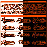 Custom Black Orange-White Split Fashion Hockey Lace Neck Jersey