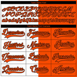 Custom Orange Black-White Split Fashion Hockey Lace Neck Jersey