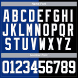 Custom Black White Royal-Gray Split Fashion Hockey Lace Neck Jersey