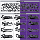 Custom Purple Black Gray-White Split Fashion Hockey Lace Neck Jersey