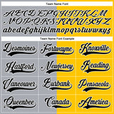 Custom Yellow Black Gray-White Split Fashion Hockey Lace Neck Jersey