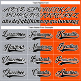 Custom Orange Black Gray-White Split Fashion Hockey Lace Neck Jersey