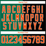 Custom Black Orange Kelly Green-White Split Fashion Hockey Lace Neck Jersey