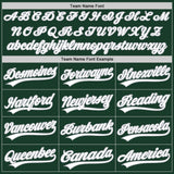 Custom Green White-Gray Split Ripped Pattern Baseball Pullover Sweatshirt Hoodie