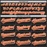 Custom White Black Pinstripe-Orange Split Ripped Pattern Baseball Pullover Sweatshirt Hoodie