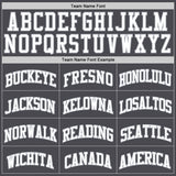 Custom Steel Gray White-Gray Authentic Basketball Jersey