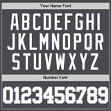 Custom Steel Gray White-Gray Authentic Basketball Jersey