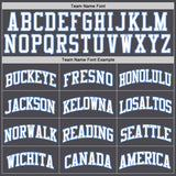 Custom Steel Gray White-Light Blue Authentic Basketball Jersey