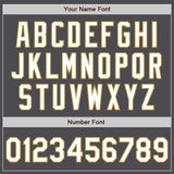 Custom Stitched Steel Gray White-Old Gold Baseball Pullover Sweatshirt Hoodie