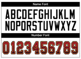 Custom Red Black-Orange Drift Fashion Football Jersey