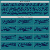 Custom Teal Navy Authentic Baseball Jersey