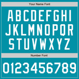 Custom Stitched Teal White-Teal Baseball Pullover Sweatshirt Hoodie