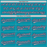 Custom Stitched Teal Gray-Navy Baseball Pullover Sweatshirt Hoodie